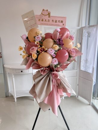 Opening Flower Stand-Pinkly Lucky